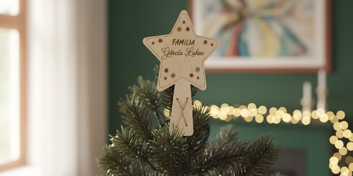 Estrella de Navidad personalizada Estrella de Navidad personalizada, para la punta de tu árbol